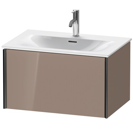 Duravit Xviu Wall-Mounted Vanity Unit Cappuccino High Gloss XV40330B286